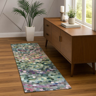 Dalyn Kaleidoscope KL1 Cactus Machine Washable Area Rug Runner Lifestyle Image Feature