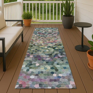 Dalyn Kaleidoscope KL1 Cactus Machine Washable Area Rug Runner Outdoor Lifestyle Image Feature