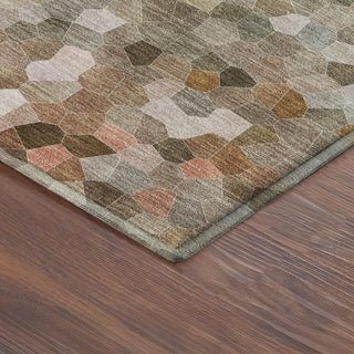 Dalyn Kaleidoscope KL1 Canyon Machine Washable Area Rug Corner Image