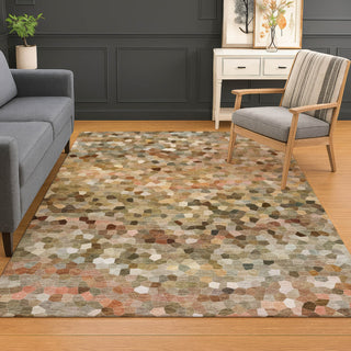 Dalyn Kaleidoscope KL1 Canyon Machine Washable Area Rug Lifestyle Image Feature