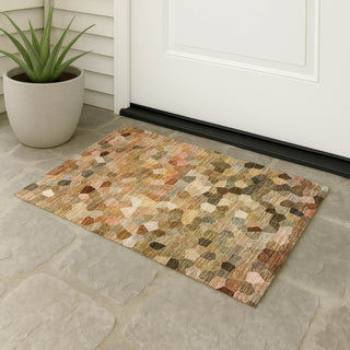 Dalyn Kaleidoscope KL1 Canyon Machine Washable Area Rug Outdoor Lifestyle Image Feature