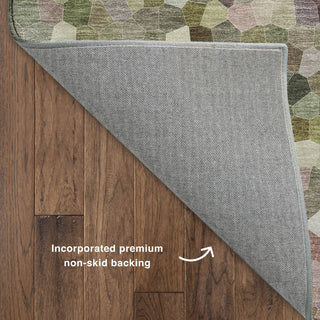 Dalyn Kaleidoscope KL1 Meadow Machine Washable Area Rug Backing Image