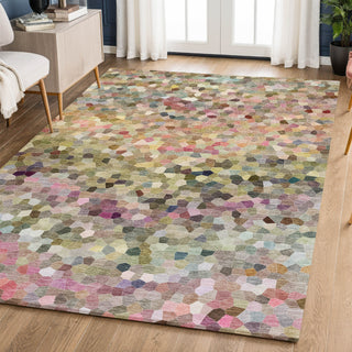 Dalyn Kaleidoscope KL1 Meadow Machine Washable Area Rug Lifestyle Image Feature
