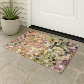 Dalyn Kaleidoscope KL1 Meadow Machine Washable Area Rug Outdoor Lifestyle Image Feature