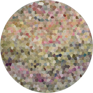 Dalyn Kaleidoscope KL1 Meadow Machine Washable Area Rug Round Main Image