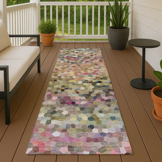 Dalyn Kaleidoscope KL1 Meadow Machine Washable Area Rug Runner Outdoor Lifestyle Image Feature