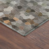 Dalyn Kaleidoscope KL1 Pewter Machine Washable Area Rug Corner Image
