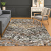 Dalyn Kaleidoscope KL1 Pewter Machine Washable Area Rug Lifestyle Image Feature