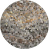 Dalyn Kaleidoscope KL1 Pewter Machine Washable Area Rug Round Main Image