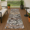 Dalyn Kaleidoscope KL1 Pewter Machine Washable Area Rug Runner Outdoor Lifestyle Image Feature