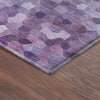 Dalyn Kaleidoscope KL1 Plum Machine Washable Area Rug Corner Image