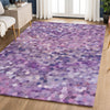 Dalyn Kaleidoscope KL1 Plum Machine Washable Area Rug Lifestyle Image Feature