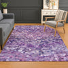 Dalyn Kaleidoscope KL1 Plum Machine Washable Area Rug Lifestyle Image Feature