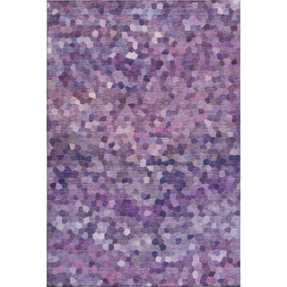 Dalyn Kaleidoscope KL1 Plum Machine Washable Area Rug main image
