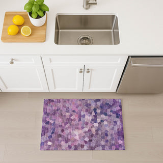 Dalyn Kaleidoscope KL1 Plum Machine Washable Area Rug Scatter Lifestyle Image Feature