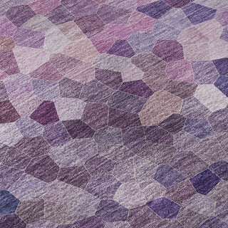 Dalyn Kaleidoscope KL1 Plum Machine Washable Area Rug Swatch Image
