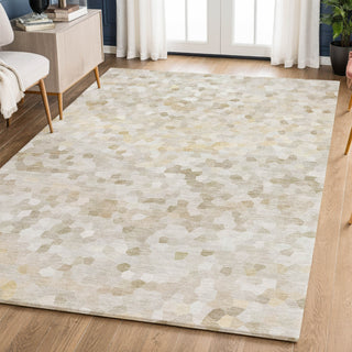 Dalyn Kaleidoscope KL1 Putty Machine Washable Area Rug Lifestyle Image Feature