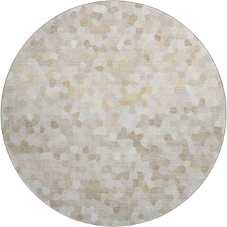 Dalyn Kaleidoscope KL1 Putty Machine Washable Area Rug Round Main Image