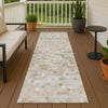 Dalyn Kaleidoscope KL1 Putty Machine Washable Area Rug Runner Outdoor Lifestyle Image Feature