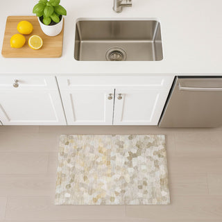 Dalyn Kaleidoscope KL1 Putty Machine Washable Area Rug Scatter Lifestyle Image Feature
