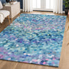 Dalyn Kaleidoscope KL1 Turquoise Machine Washable Area Rug Lifestyle Image Feature