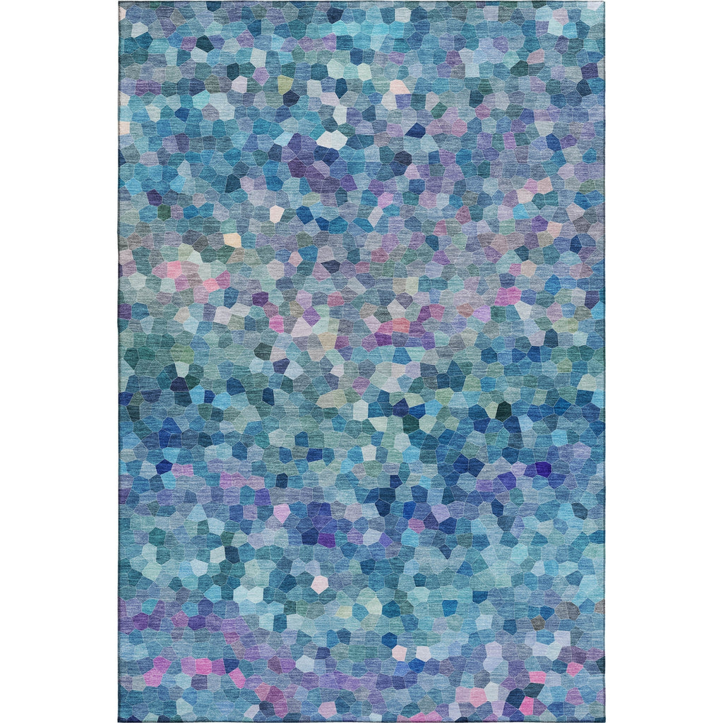 Dalyn Kaleidoscope KL1 Turquoise Machine Washable Area Rug main image