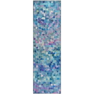 Dalyn Kaleidoscope KL1 Turquoise Machine Washable Area Rug Runner Main Image