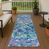 Dalyn Kaleidoscope KL1 Turquoise Machine Washable Area Rug Runner Outdoor Lifestyle Image Feature