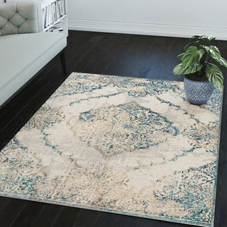 Dalyn Karma KM23 Ivory Area Rug 