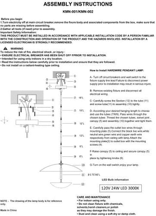 Surya Karmoni KMN-001 Lamp Assembly