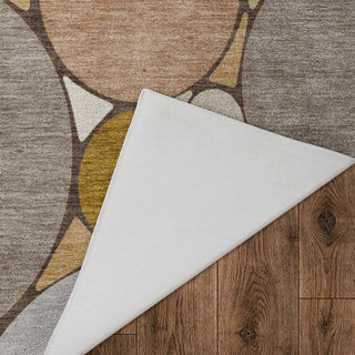 Dalyn Kenner KN1 Taupe Area Rug Backing Image