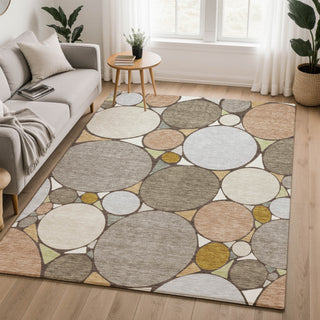 Dalyn Kenner KN1 Taupe Area Rug Lifestyle Image Feature