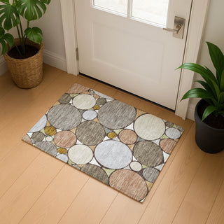 Dalyn Kenner KN1 Taupe Area Rug Scatter Lifestyle Image Feature