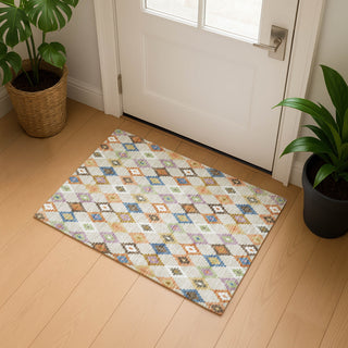 Dalyn Kenner KN10 Beige Area Rug Scatter Lifestyle Image Feature