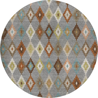 Dalyn Kenner KN10 Gray Area Rug Round Main Image