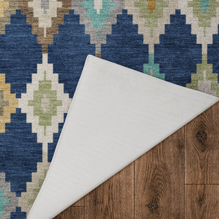 Dalyn Kenner KN10 Navy Area Rug Backing Image