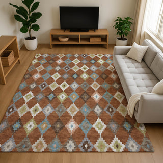 Dalyn Kenner KN10 Paprika Area Rug Lifestyle Image Feature