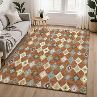 Dalyn Kenner KN10 Paprika Area Rug Lifestyle Image Feature