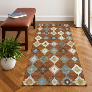 Dalyn Kenner KN10 Paprika Area Rug Runner Lifestyle Image Feature