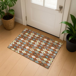 Dalyn Kenner KN10 Paprika Area Rug Scatter Lifestyle Image Feature