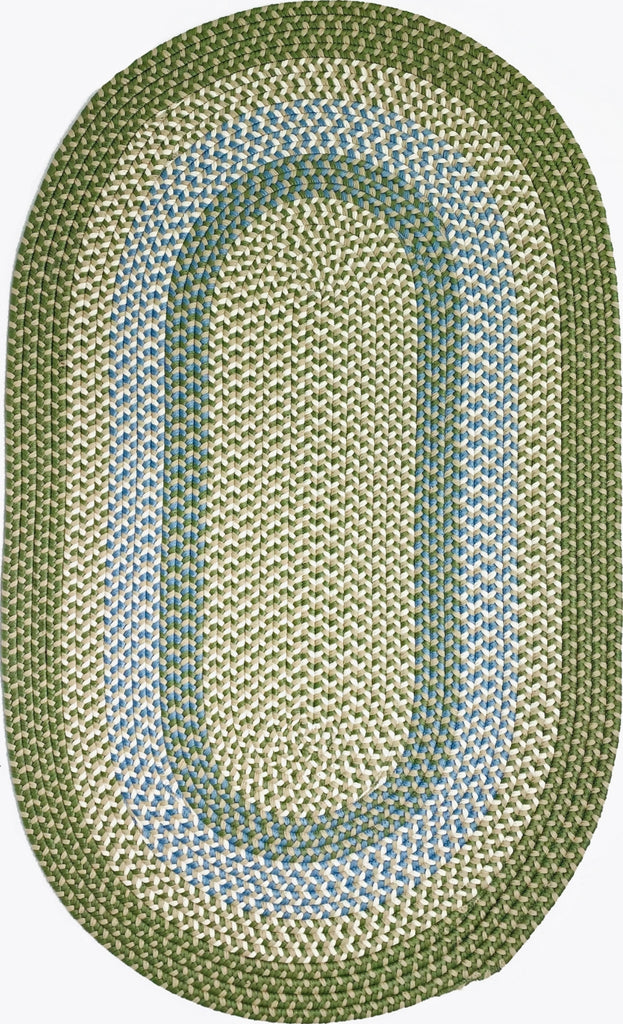 Colonial Mills Kingston Braid KN19 Green Area Rug