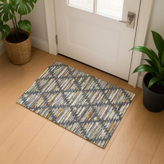 Dalyn Kenner KN2 Chocolate Area Rug Scatter Lifestyle Image Feature
