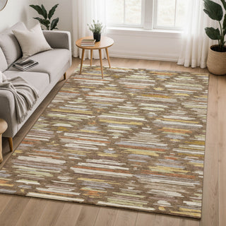 Dalyn Kenner KN2 Chocolate Area Rug Lifestyle Image Feature
