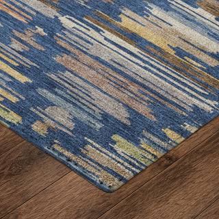 Dalyn Kenner KN2 Navy Area Rug Corner Image