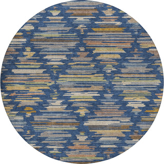Dalyn Kenner KN2 Navy Area Rug Round Main Image