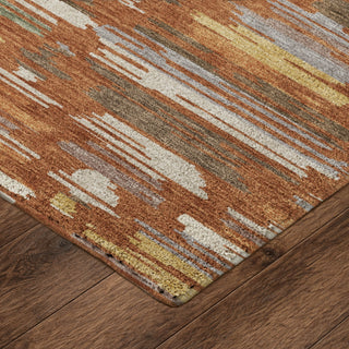 Dalyn Kenner KN2 Paprika Area Rug Corner Image