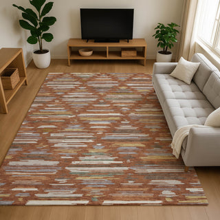 Dalyn Kenner KN2 Paprika Area Rug Lifestyle Image Feature