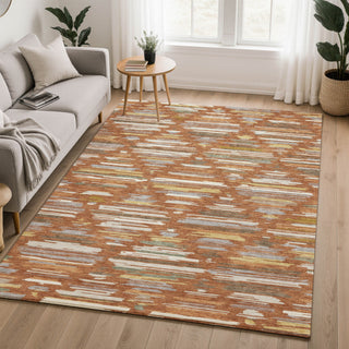 Dalyn Kenner KN2 Paprika Area Rug Lifestyle Image Feature