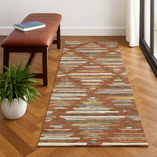 Dalyn Kenner KN2 Paprika Area Rug Runner Lifestyle Image Feature