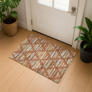 Dalyn Kenner KN2 Paprika Area Rug Scatter Lifestyle Image Feature